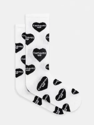 Carhartt WIP skarpetki Heart Logo Socks męskie kolor biały I034483