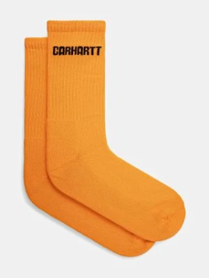 Carhartt WIP skarpetki Industry Socks kolor pomarańczowy I034371.2N8XX