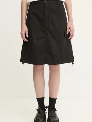 Carhartt WIP spódnica bawełniana W' Kingston kolor czarny mini prosta I035579.89GD