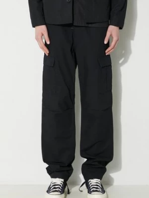 Carhartt WIP spodnie bawełniane Aviation Pant kolor czarny proste I032468.8902