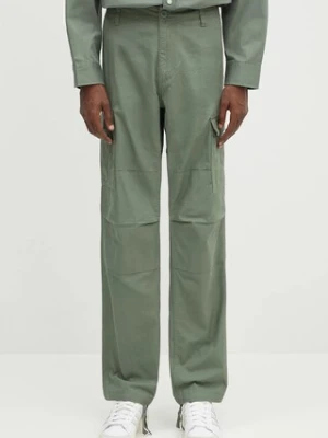 Carhartt WIP spodnie bawełniane Aviation Pant męskie kolor zielony w fasonie cargo I032468.1YF02