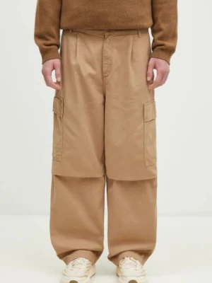 Carhartt WIP spodnie bawełniane Cole Cargo Pant kolor beżowy proste I031218.2FSGD