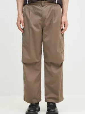 Carhartt WIP spodnie bawełniane Cole Cargo Pant męskie kolor zielony w fasonie cargo I030477.1YJ02