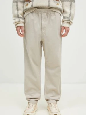 Carhartt WIP spodnie bawełniane Flint Pant kolor beżowy proste I029919.2LPGD