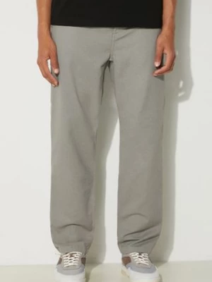 Carhartt WIP spodnie bawełniane Flint Pant kolor szary proste I029919.29KGD