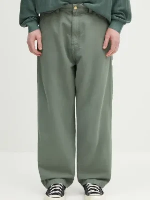 Carhartt WIP spodnie bawełniane OG Single Knee Pant męskie kolor zielony w fasonie cargo I033754.1YF06