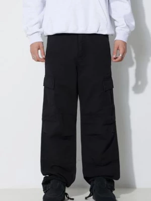 Carhartt WIP spodnie bawełniane Regular Cargo Pant kolor czarny proste I030475.BLACK