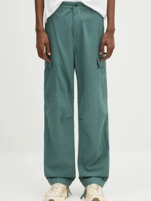 Carhartt WIP spodnie bawełniane Regular Cargo Pant męskie kolor zielony proste I032467.2M202