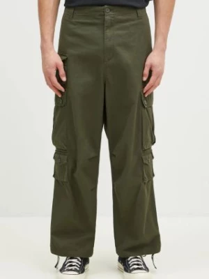 Carhartt WIP spodnie bawełniane Tracker Pant kolor zielony proste I033835.666XX