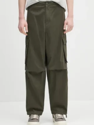 Carhartt WIP spodnie bawełniane Unit Pant męskie kolor zielony w fasonie cargo I034562.4106