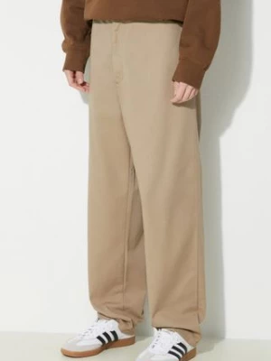 Carhartt WIP spodnie Calder Pant męskie kolor beżowy proste I030473.8Y02