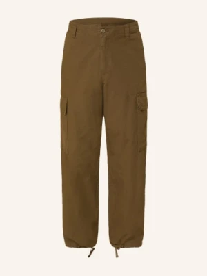 Carhartt Wip Spodnie Cargo Kade O Luźnym, Prostym Kroju beige OLIWKOWY