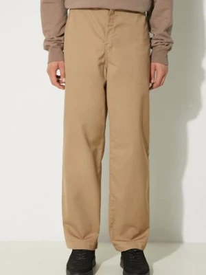 Carhartt WIP spodnie Craft Pant męskie kolor beżowy proste I027965.8Y02