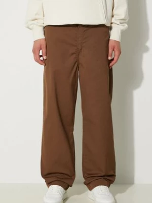 Carhartt WIP spodnie Craft Pant męskie kolor brązowy proste I027965.2Y02