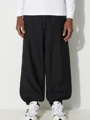 Carhartt WIP spodnie dresowe American Script Jogging Pant kolor czarny gładkie I027042.89XX