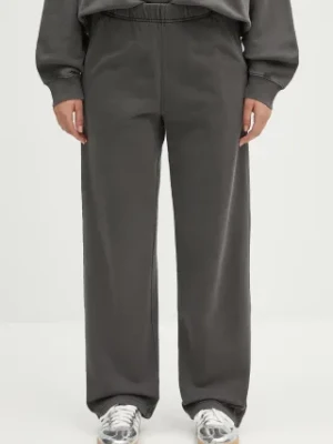 Carhartt WIP spodnie dresowe bawełniane Benton Sweat Pant damskie kolor szary gładkie I034513