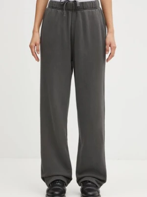 Carhartt WIP spodnie dresowe bawełniane W' Benton Sweat Pant damskie kolor szary gładkie I034513.87GD