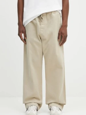 Carhartt WIP spodnie Floyde męskie kolor beżowy w fasonie chinos I033585.G1GD