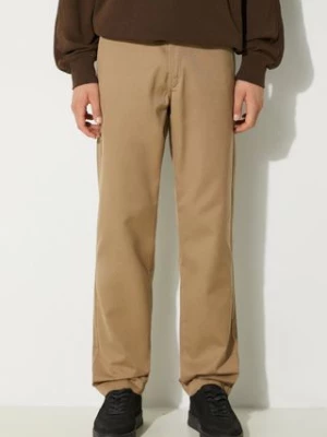 Carhartt WIP spodnie Master Pant męskie kolor beżowy proste I034233.8Y02