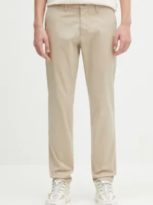 Carhartt WIP spodnie Sid męskie kolor beżowy proste I027955.WALL-WALL