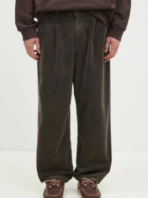 Carhartt WIP spodnie sztruksowe Evan Pant kolor szary proste I033757.96402