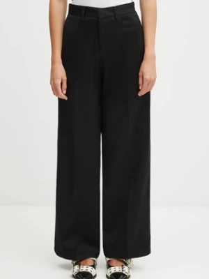 Carhartt WIP spodnie W' Omak Pant damskie kolor czarny proste high waist I035682.8902