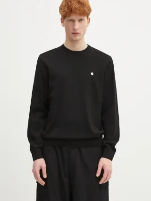 Carhartt WIP sweter bawełniany Madison Sweater męski kolor czarny I030033