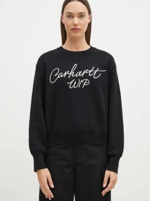 Carhartt WIP sweter bawełniany Signature Sweater kolor czarny lekki I034034.K02XX