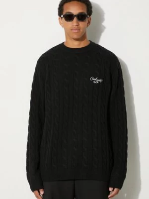 Carhartt WIP sweter wełniany Signature Sweater męski kolor czarny  I033885.K02XX