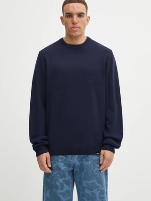 Carhartt WIP sweter z dodatkiem wełny Alten Sweater męski kolor granatowy lekki I033917.J0XX
