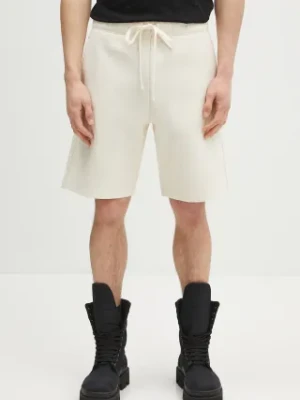Carhartt WIP szorty American Script Sweat Short męskie kolor beżowy I031685-NATURA