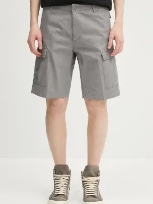 Carhartt WIP szorty bawełniane Aviation Short męskie kolor szary I028245.2LR02