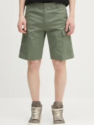 Carhartt WIP szorty bawełniane Aviation Short męskie kolor zielony I028245.1YF02