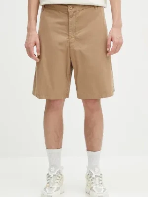 Zdjęcie produktu Carhartt WIP szorty bawełniane Calder Short męskie kolor beżowy I034812.8YGD
