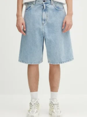 Carhartt WIP szorty jeansowe Brandon Short męskie kolor niebieski I031921.01A3