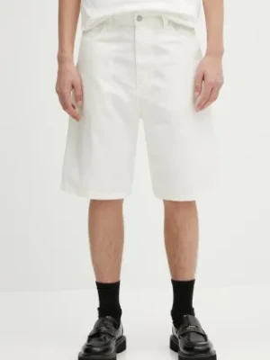 Carhartt WIP szorty jeansowe Landon Short męskie kolor beżowy I034808.35002