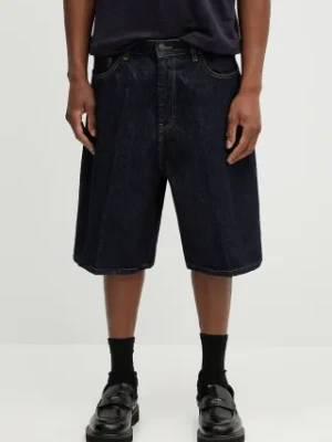 Carhartt WIP szorty jeansowe męskie kolor niebieski
