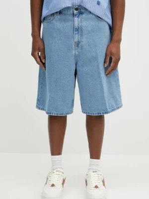 Carhartt WIP szorty jeansowe męskie kolor niebieski