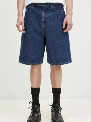 Carhartt WIP szorty jeansowe męskie kolor niebieski