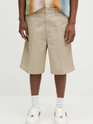 Carhartt WIP szorty Simple Short męskie kolor beżowy I034912.G102