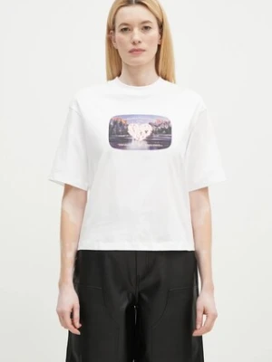 Carhartt WIP t-shirt bawełniany Greatest Flicks damski kolor biały I034398.02XX