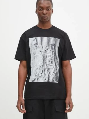 Zdjęcie produktu Carhartt WIP t-shirt bawełniany S/S BIB Overall męski kolor czarny z nadrukiem I033962.89XX