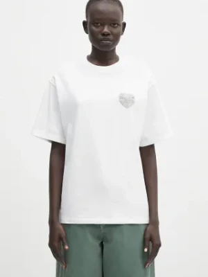 Carhartt WIP t-shirt bawełniany S/S Hartt Chain T-Shirt damski kolor biały I034703