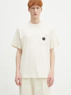 Carhartt WIP t-shirt bawełniany S/S Ingo Pocket T-Shirt męski kolor beżowy z aplikacją I034486.32MXX