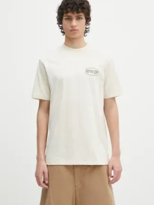 Carhartt WIP t-shirt bawełniany S/S Lay Up T-Shirt męski kolor beżowy z aplikacją I034765.2XPXX