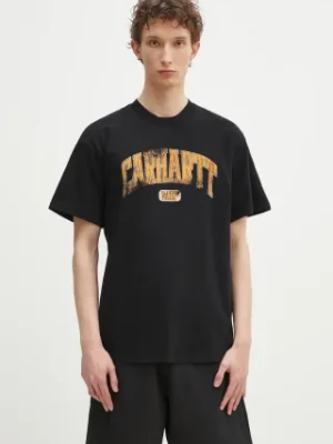 Carhartt WIP t-shirt bawełniany S/S Lecture T-Shirt męski kolor czarny z nadrukiem I034766.894G