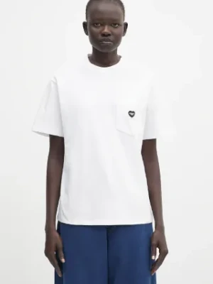 Carhartt WIP t-shirt bawełniany S/S Pocket Heart T-Shirt damski kolor biały I032180