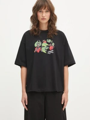 Carhartt WIP t-shirt bawełniany W' S/S Cream Of The Crop damski kolor czarny I035244.89XX
