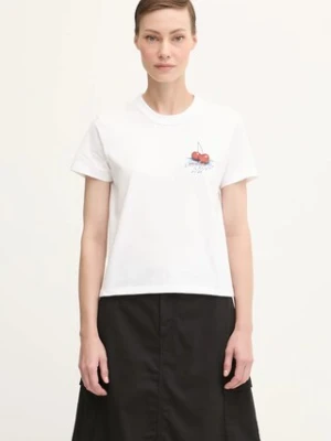 Carhartt WIP t-shirt bawełniany W' S/S Jake Garcia damski kolor biały I035258.02XX