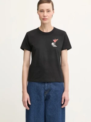 Carhartt WIP t-shirt bawełniany W' S/S Jake Garcia damski kolor czarny I035258.89XX